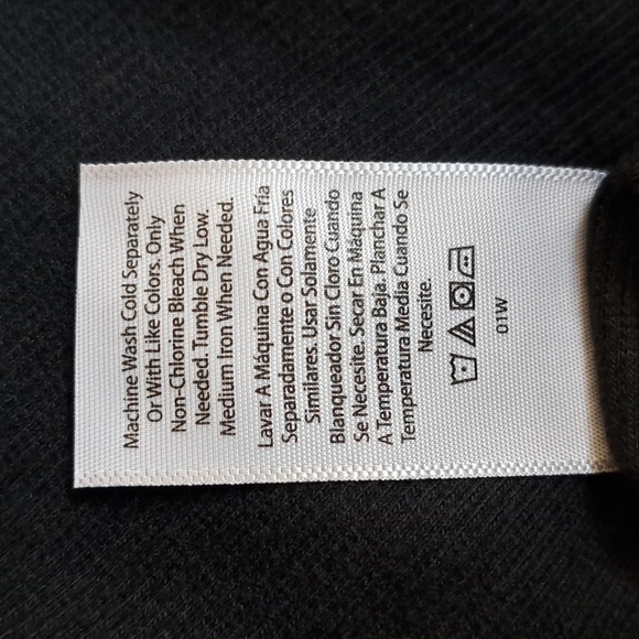 Time and Tru Long Sleeve Ribbed Knit Top Black Size Large - Picture 8 of 9